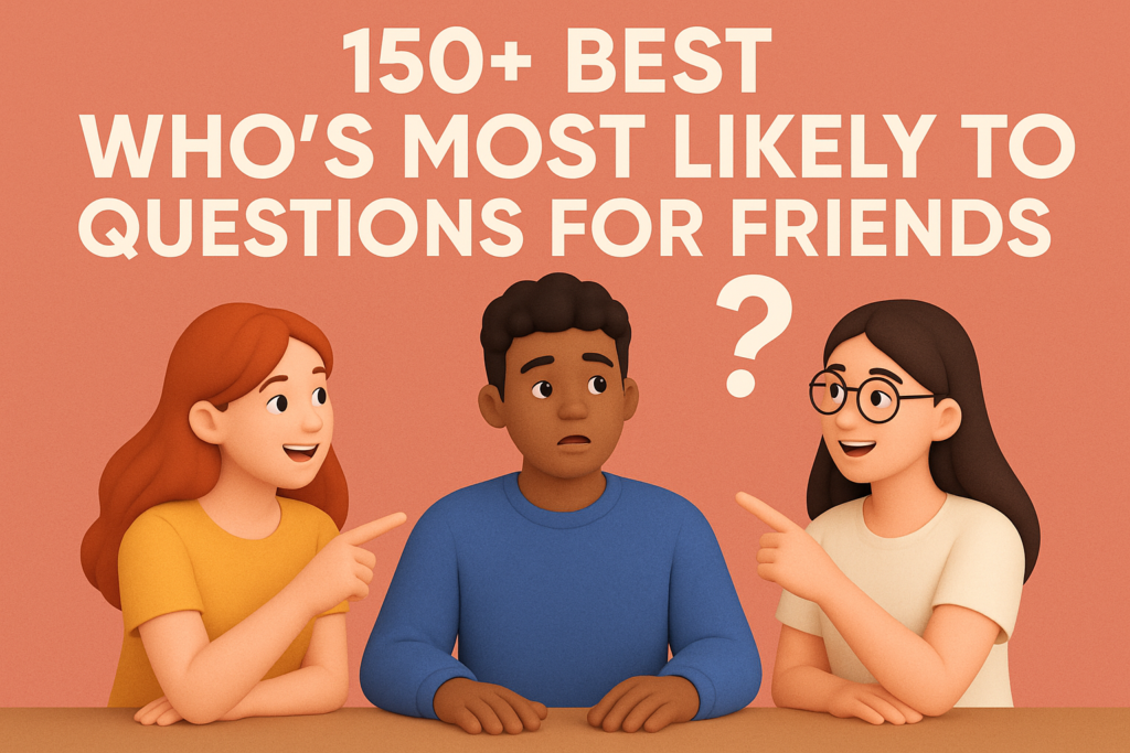 150+ Best Who's Most Likely To Questions for Friends