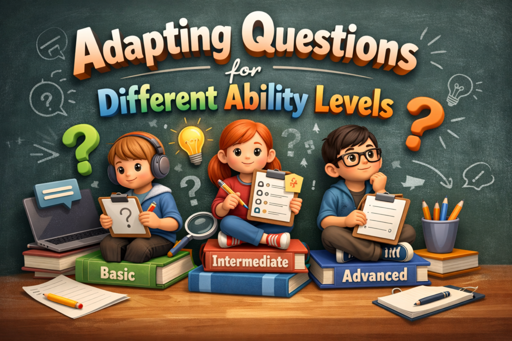 Adapting Questions for Different Ability Levels