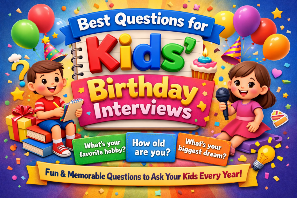 Best Questions for Kids' Birthday Interviews