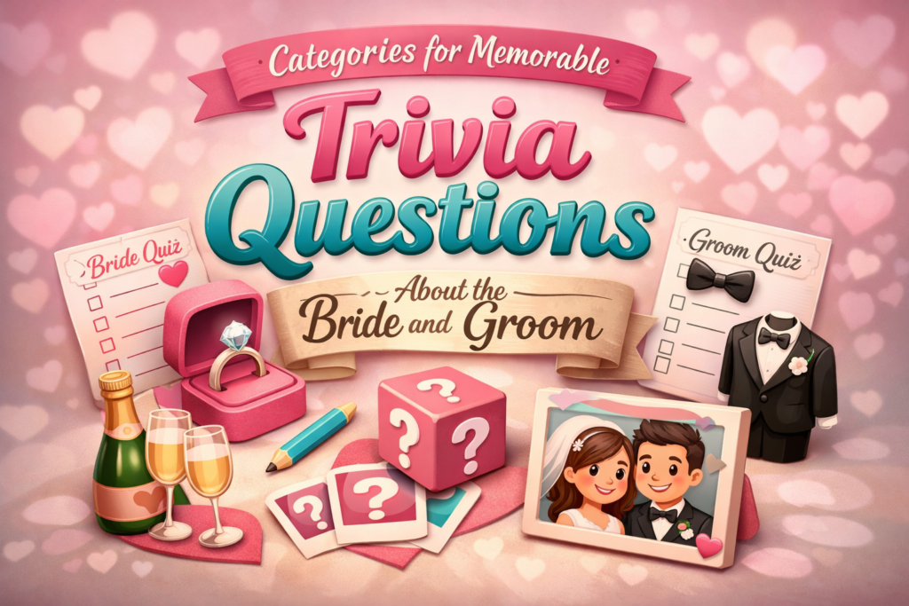 Categories for Memorable Trivia Questions About the Bride and Groom