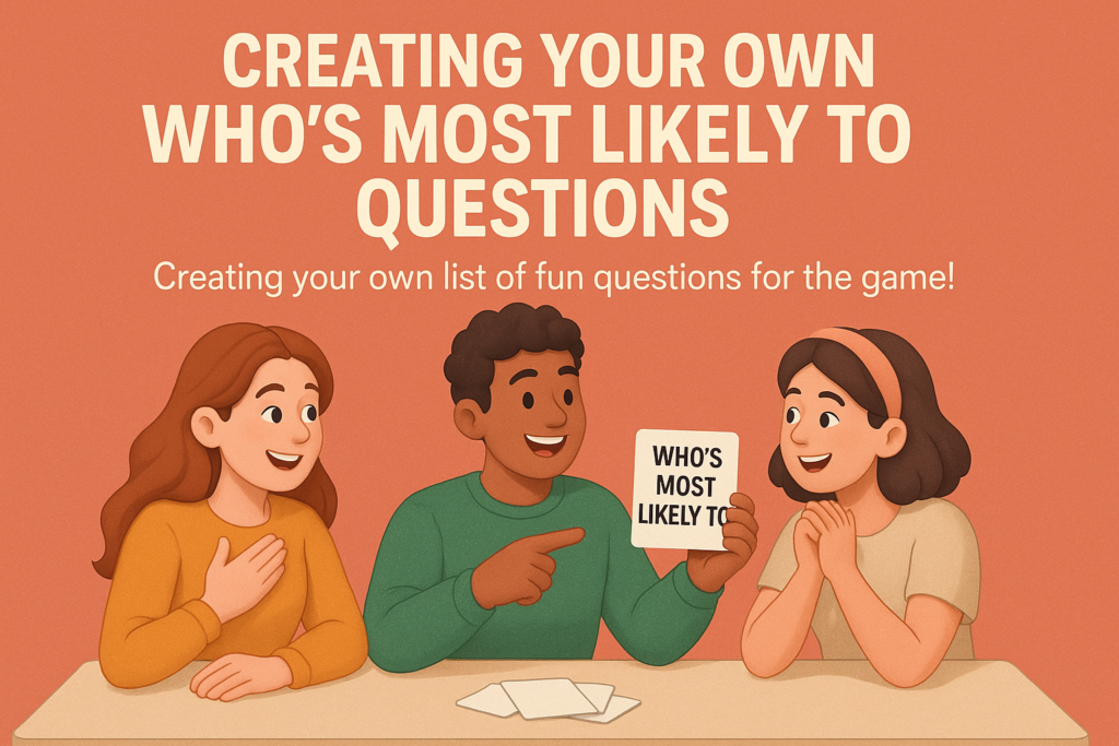 Creating Your Own Who's Most Likely To Questions