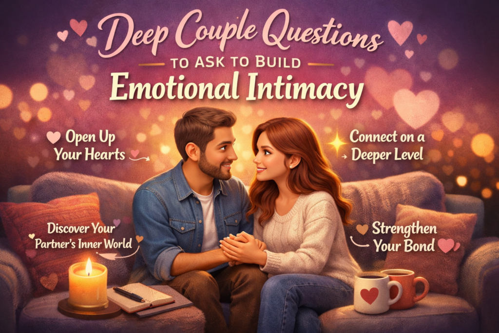 Deep Couple Questions to Ask to Build Emotional Intimacy