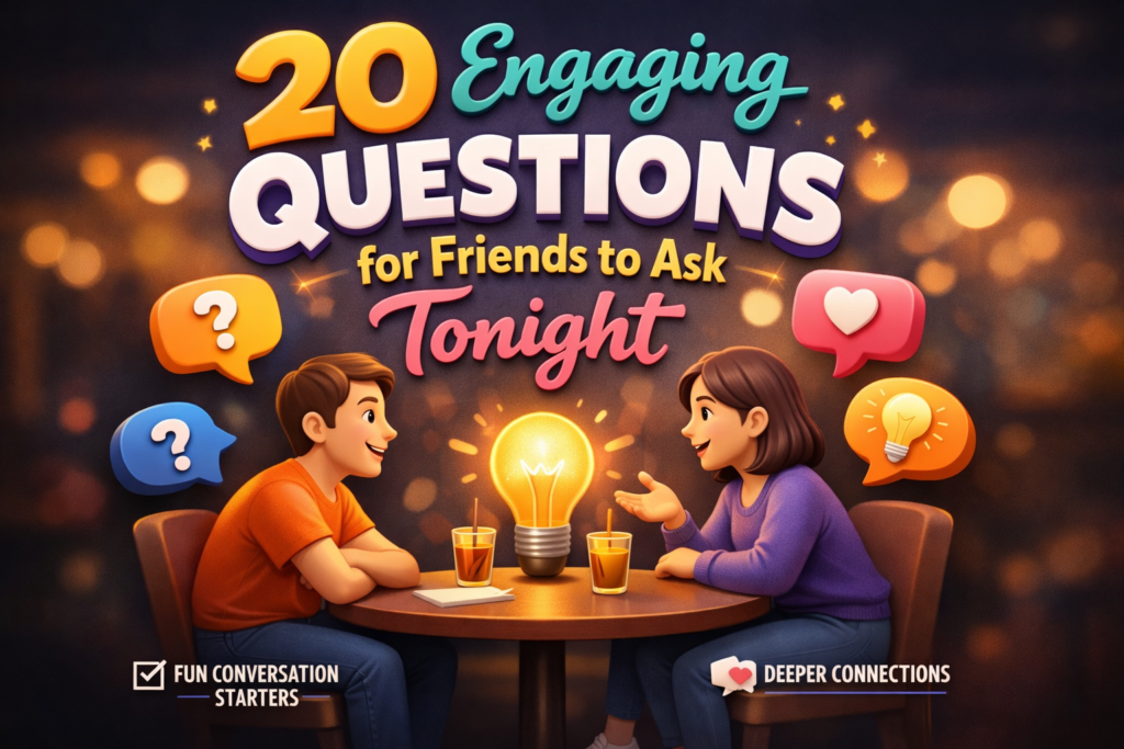 20 Engaging Questions for Friends to Ask Tonight