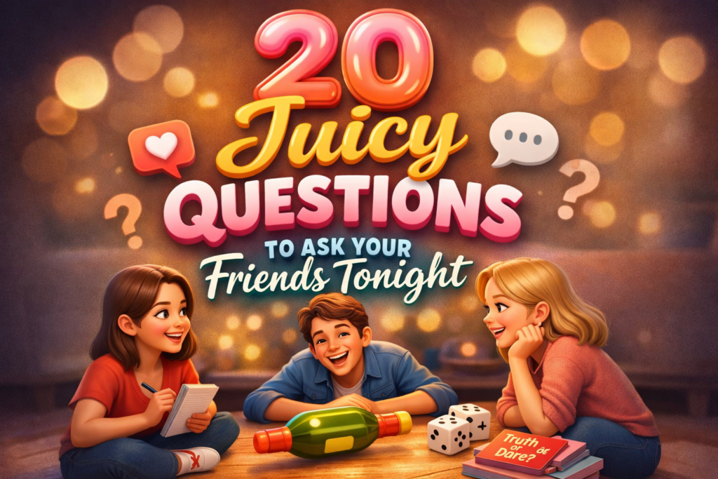 20 Juicy Questions to Ask Your Friends Tonight
