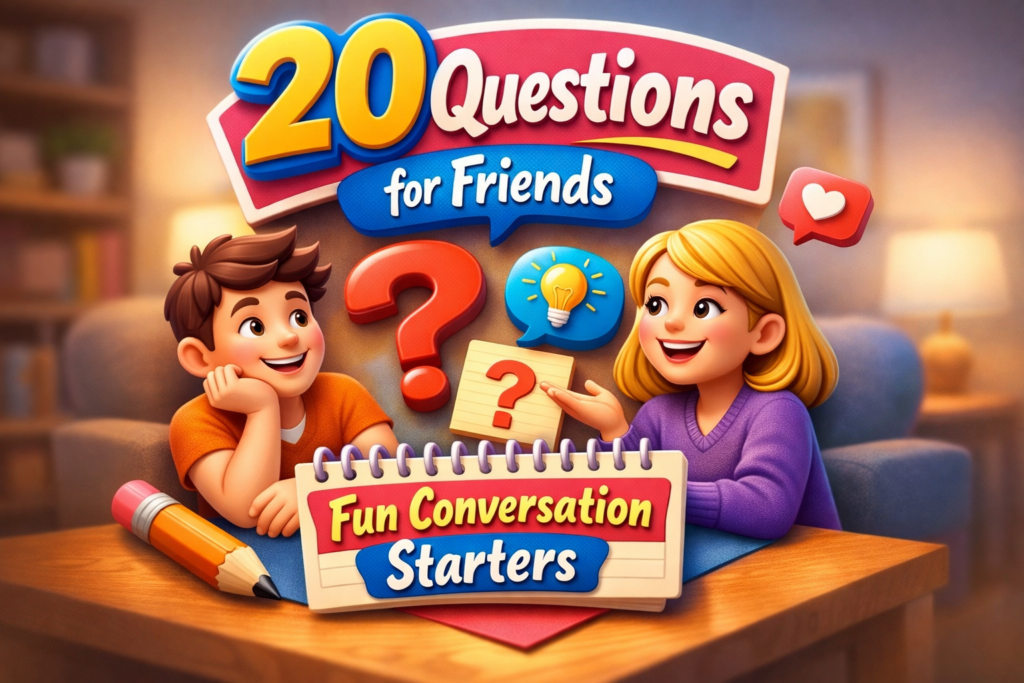 20 Questions for Friends Fun Conversation Starters