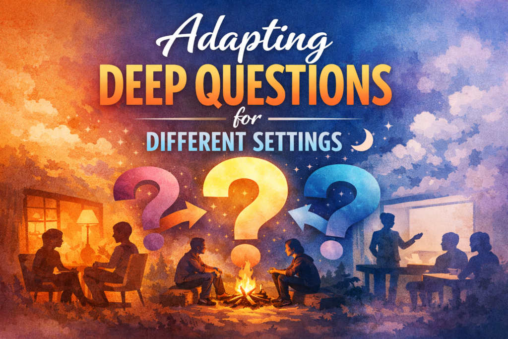 Adapting Deep Questions for Different Settings