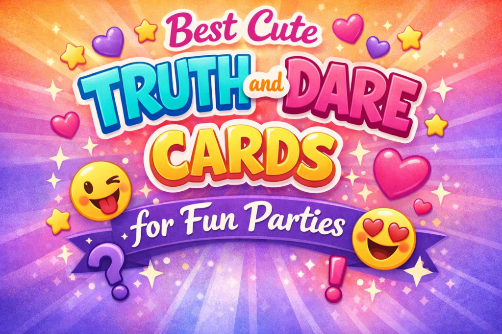 Best Cute Truth and Dare Cards for Fun Parties