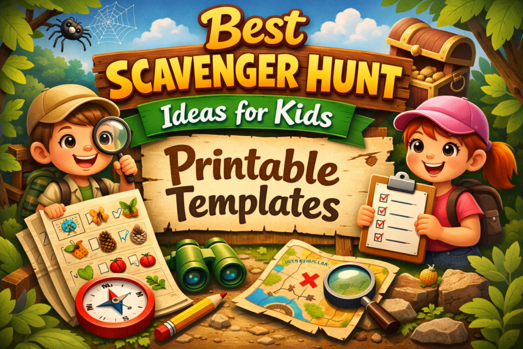 Best Scavenger Hunt Ideas for Kids Printable Templates