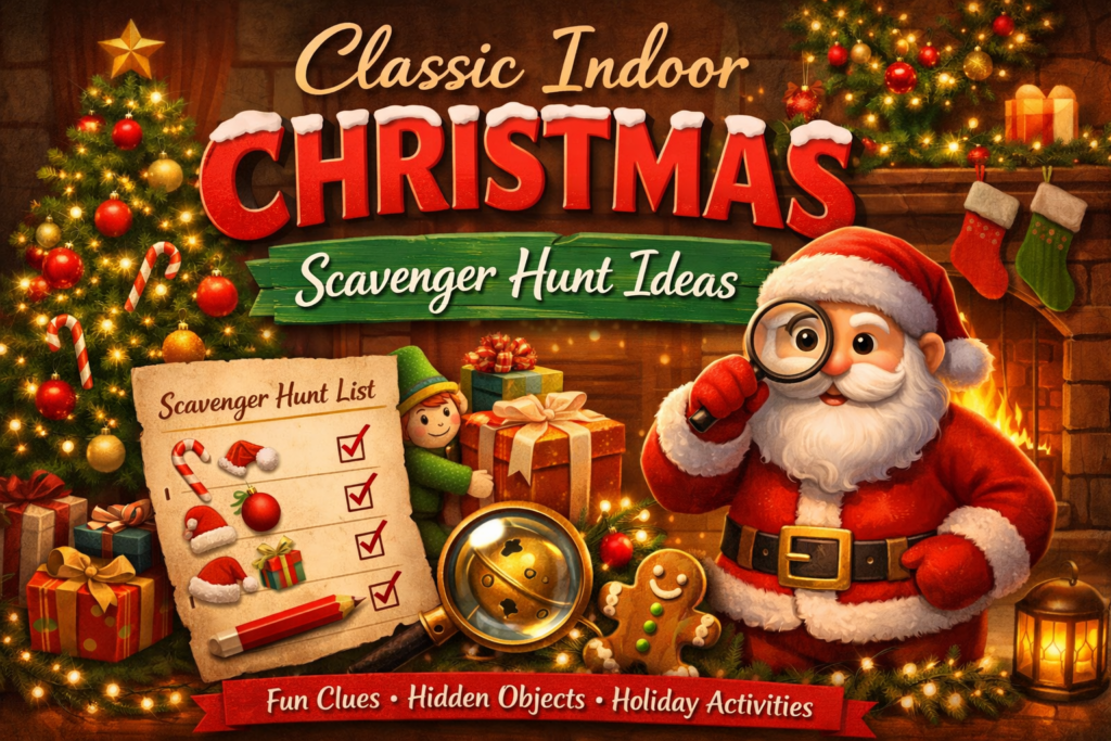 Classic Indoor Christmas Scavenger Hunt Ideas