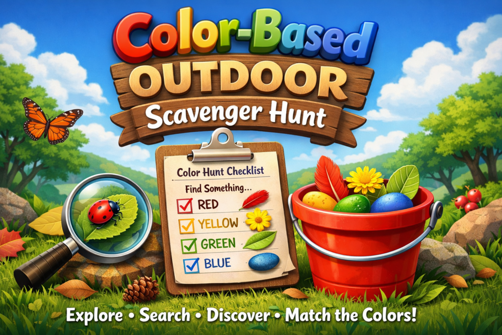 Color-Based Outdoor Scavenger Hunt