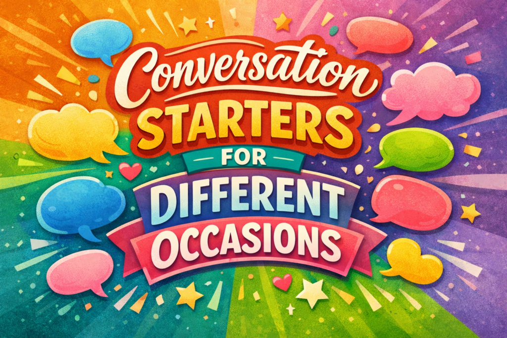 Conversation Starters for Different Occasions