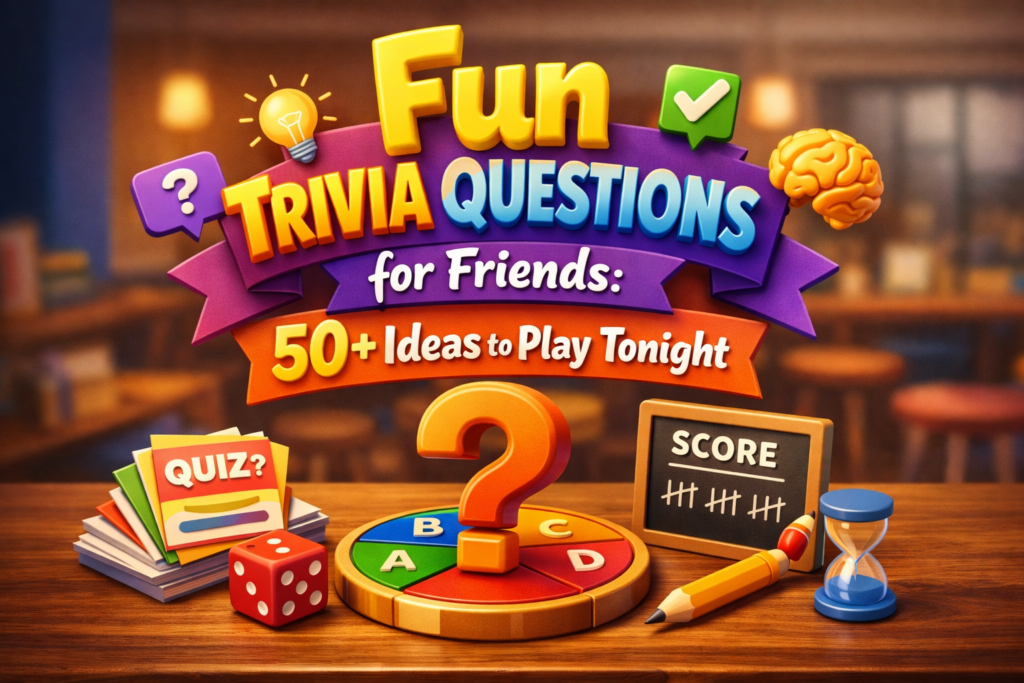 Fun Trivia Questions for Friends 50+ Ideas to Play Tonight