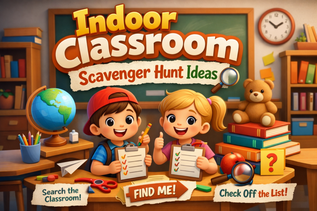 Indoor Classroom Scavenger Hunt Ideas