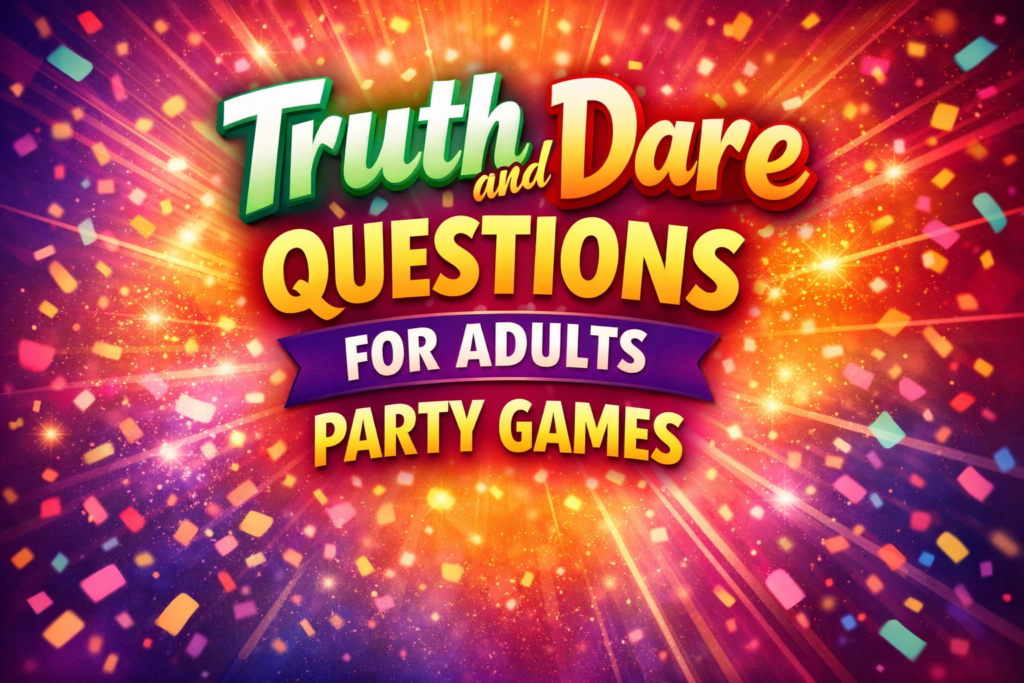 Truth and Dare Questions for Adults Party Games